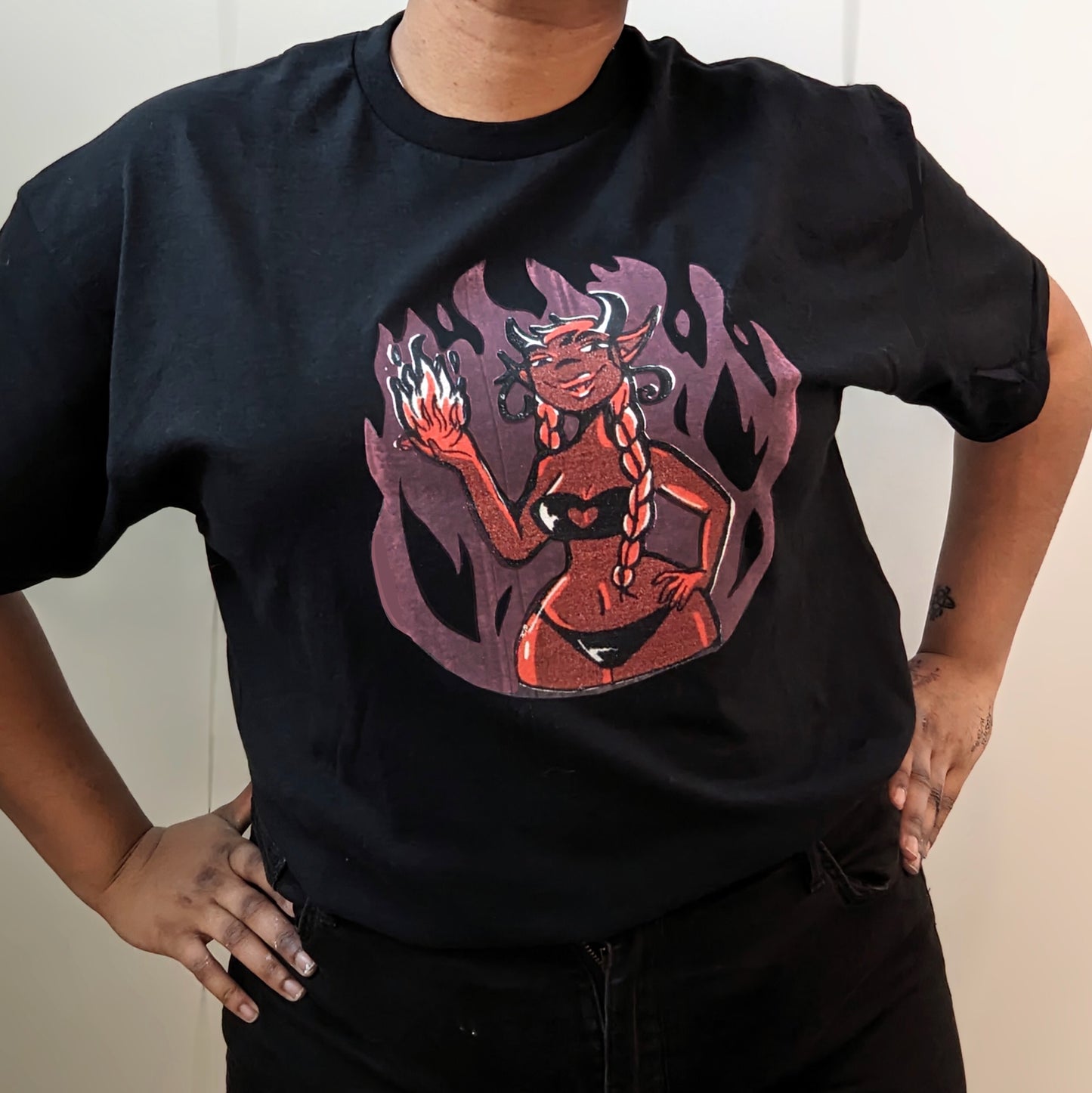 Camisa súcubo del fuego del infierno