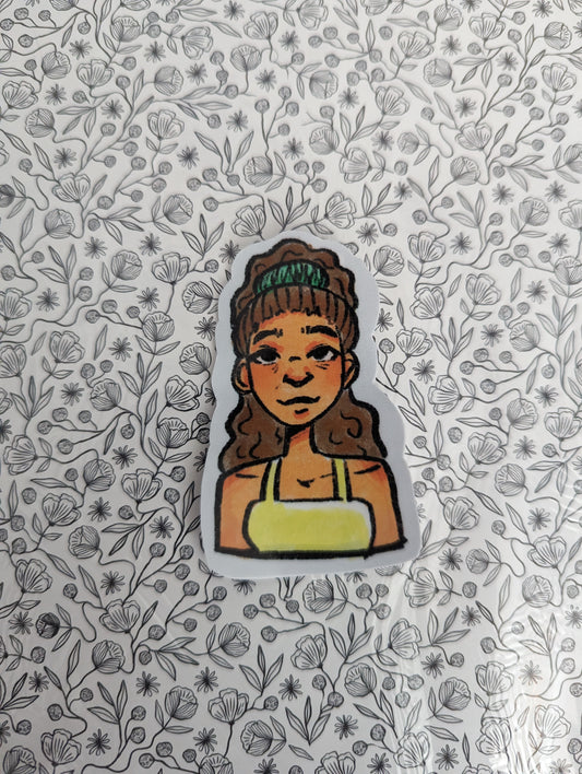 Gentle Woman in Yellow Sticker - BreeBunny
