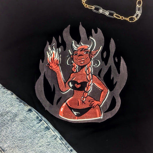 Camisa súcubo del fuego del infierno